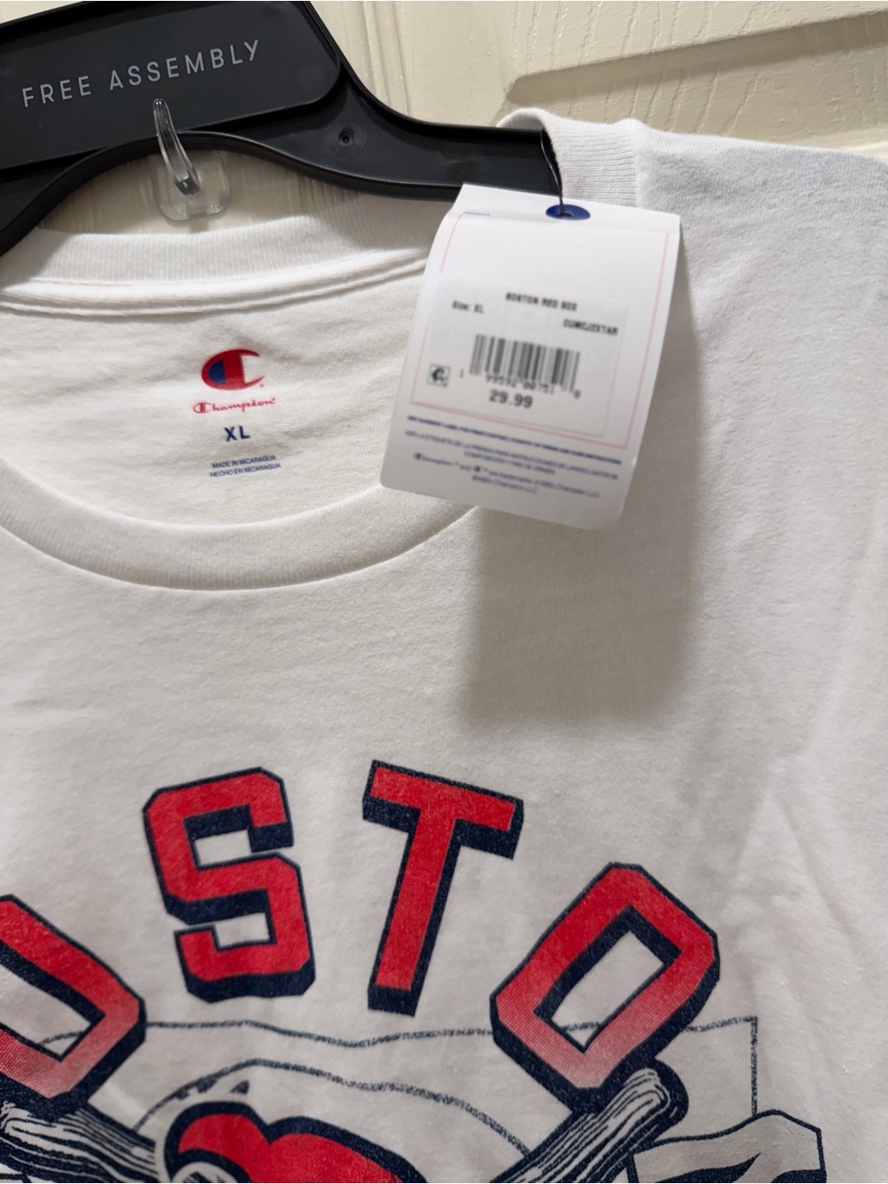 Champion x Boston Red Sox White Graphic Tee XL - Picture 4 of 4